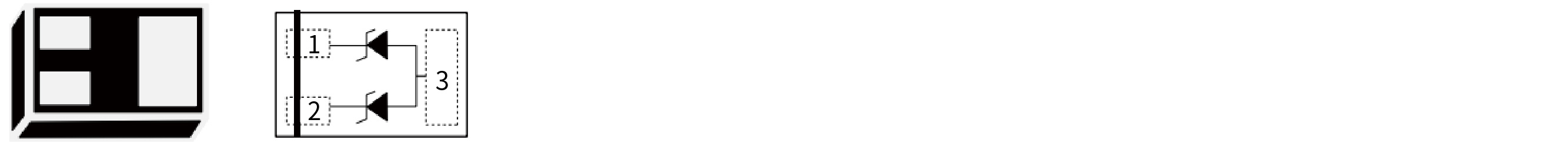 YINT ESD二极管功能图DFN1006-3L ESDULC5V0F1系列