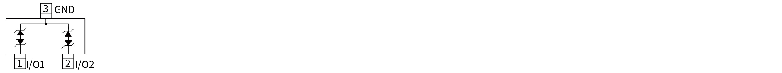 YINT ESD二極管功能圖SOT323 ESD13V5T3B系列