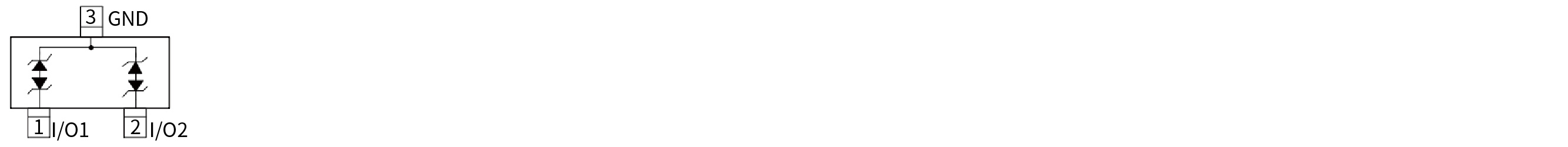 YINT ESD二极管功能图SOT23 ESD24VAPB系列