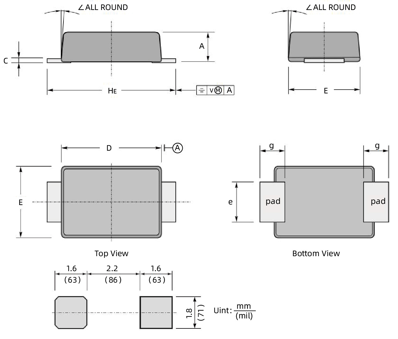 整流二极管 S2AF SMAF