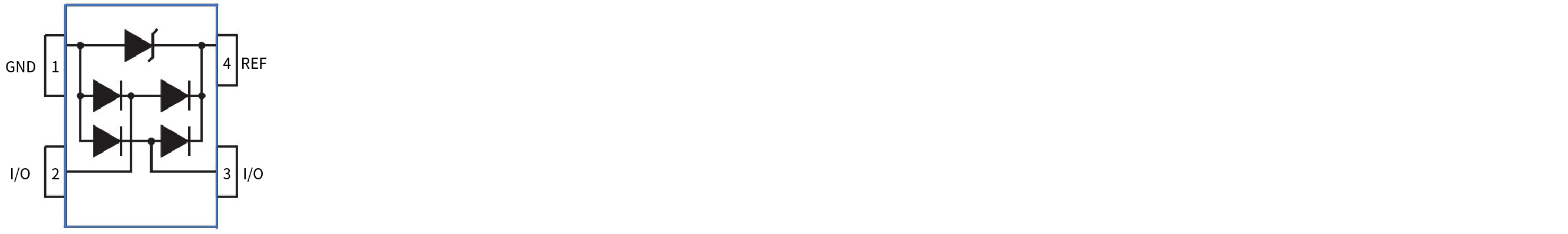 YINT ESD二極管功能圖SOT143 ESDSR05T系列