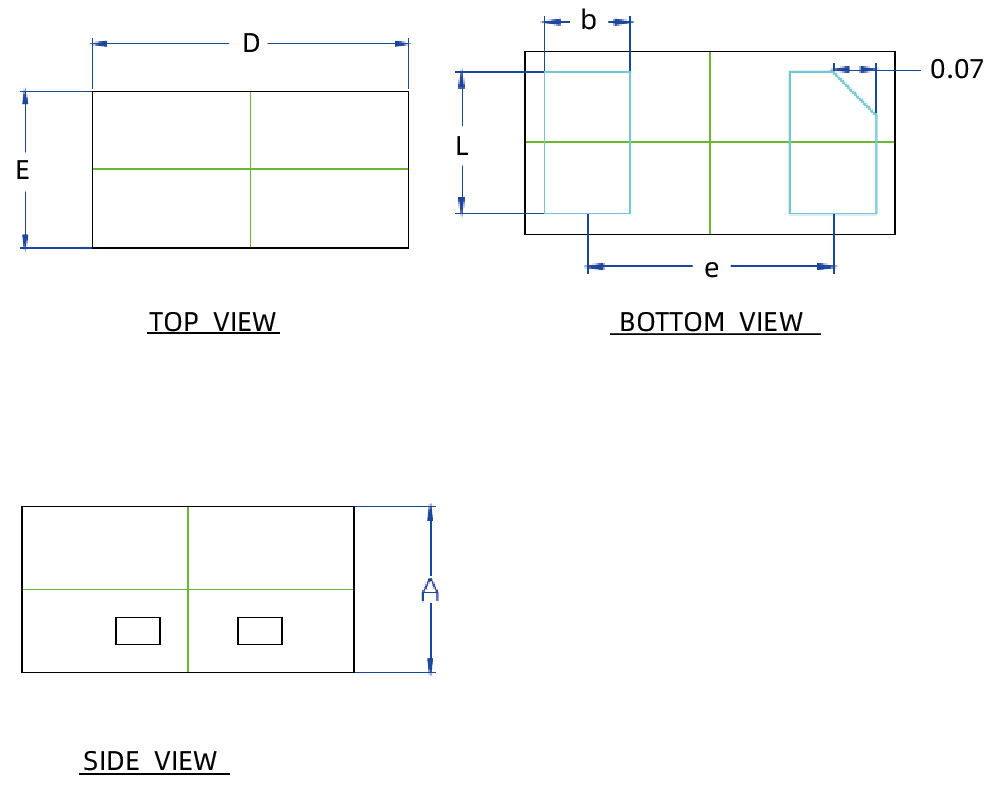 YINT ESD保護二極管DFN0603 ESD3V3D06B封裝